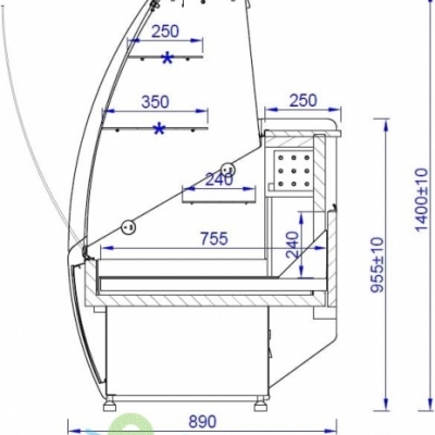 Vitrina frigorifica cofetarie BLANCA - Frigosztufi